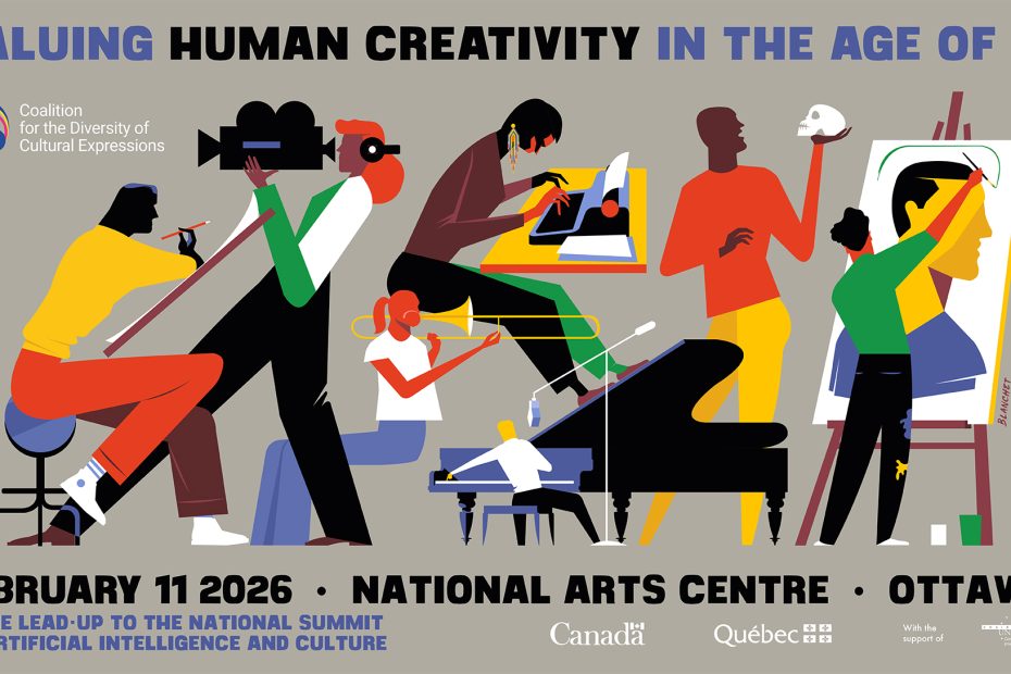 Event Graphic for "Valuing Human Creativity in the Age of AI" hosted by the Coalition for the Diversity of Cultural Expressions on February 11, 2026